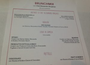 Menù del BrunchMix